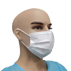 CE ISO外科用医療用使い捨てフェイスマスク3層タイプiir不織布医療用マスク