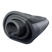 Panneau d'isolation en mousse NBR/PVC écologique personnalisé, mousse de caoutchouc noire pour usage extérieur et industriel, isolation thermique