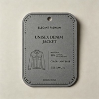 Étiquettes personnalisées pour vêtements avec coins arrondis, étiquettes en papier découpées