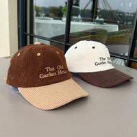 Gorra de Papá Personalizada al por Mayor con Logotipo, 6 Paneles, 100% Algodón, Pana, Unisex, Ajustable, Corte Relajado, Bordado 3D, Hebilla Metálica, Gorro de Invierno