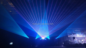 Mạnh Mẽ Đầy Đủ Màu Sắc Bầu Trời 6W RGB Ứng Dụng Điện Thoại Chỉnh Sửa DMX Thanh DJ Câu Lạc Bộ Đêm Vũ Trường Đám Cưới 3D Hoạt Hình Ánh Sáng Laser - Product Image 2