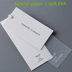 Custom Luxury Garment Swing Tags Clothes Label Print Name Logo Plastic Hang Tag With <b>String</b> Paper Hangtags for Clothing Own Logo - Product Image 3