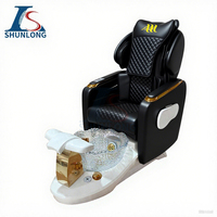 Chaise de manucure de spa pour les pieds de massage tactile humain de luxe chaise de pédicure inclinable électrique moderne avec pompe à jet