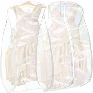 Bolsas <span class=keywords><strong>de</strong></span> ropa transparentes a prueba <span class=keywords><strong>de</strong></span> polvo para vestido <span class=keywords><strong>de</strong></span> novia para colgar ropa Bolsas <span class=keywords><strong>de</strong></span> ropa transparentes con cremallera - Product Image 1