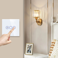 Interrupteur variateur WIFI TAWOIA avec certification CE ROHS, système d'automatisation domestique, interrupteur variateur intelligent