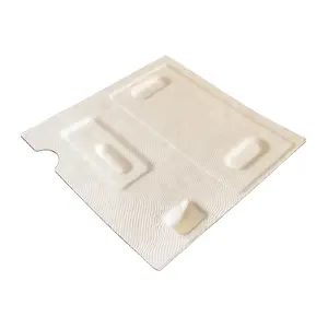 Biodegradable wet pressing electronic packaging bagasse paper tray molded pulp pulp packaging for consumer products