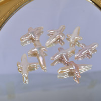 Perles baroques croisées non poreuses, perles d'eau douce naturelles en forme de particules, accessoires d'ornement DIY, perles brutes