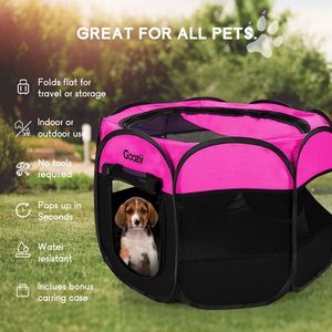 Corralito para gatos de interior cerrado, corralito plegable portátil para perros, jaula para tienda de campaña al aire libre con puerta de cubierta superior con cremallera - Product Image 3