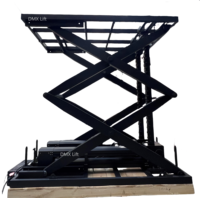 Plateforme de scène élévatrice à commande DMX512, capacité de charge 1500 kg, technologie à chaîne rigide, élévateur à chaîne AdcMotion, course de 3500 mm, vitesse de 12 m/min