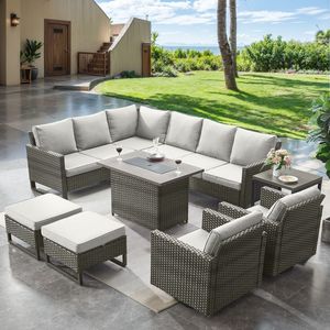 Canapé de <span class=keywords><strong>jardin</strong></span> en rotin moderne imperméable avec coussins pour balcon, <span class=keywords><strong>salon</strong></span>, patio, cour - Product Image 4