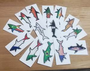 2025 Mejor Oferta Autoadhesivo Paul Shark con Diseño de Bandera de Tiburón, Adhesivo Decorativo para Coche de Color Sólido, Personalizable - Product Image 5