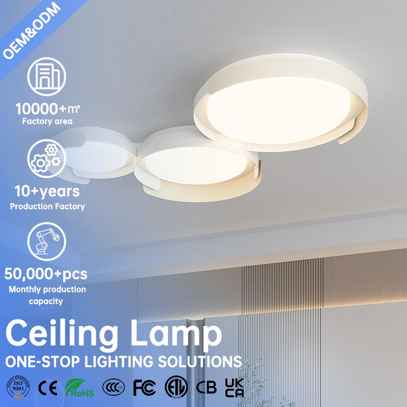 LED Chandelier Ceiling Lamp Smart Remote Control Adjustable Color Temperature Ra97 Surface Mounted Bedroom Ceiling Light
