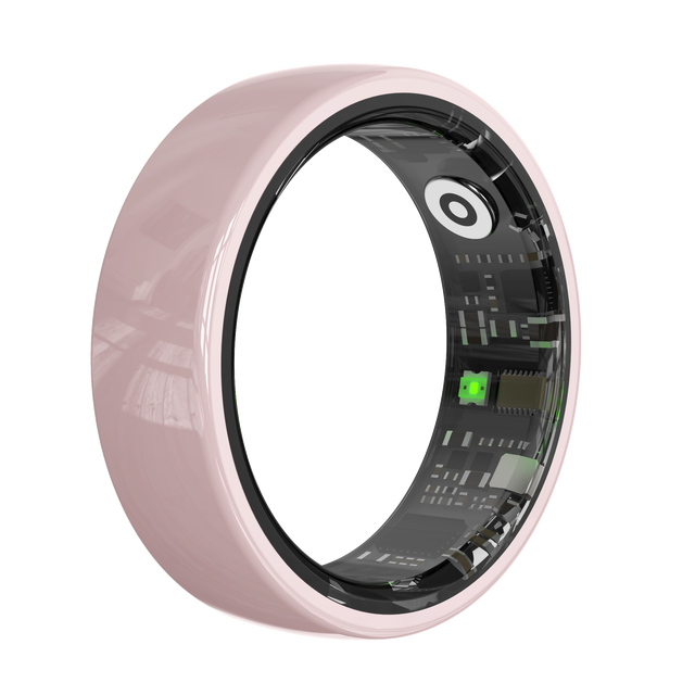 2026 Ceramic Material Couple Smart Ring 5ATM Waterproof Fitness Tracker for Men Women Health App Control Android VR12 Smart Ring