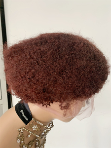 DX176 pleine dentelle afro crépus curl cheveux péruviens tête de <span class=keywords><strong>mannequin</strong></span> idéal perruque regard modèle tresse cheveux bouclés pour boho tresses perruques courtes - Product Image 2