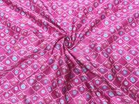Tissu tissé en soie brute de haute qualité SHIKHA FAB, léger, respirant, motif abstrait floral géométrique, pour textile de maison et vêtements