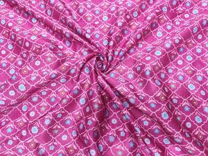 Tela Tejida de Seda Cruda de Alta Calidad SHIKHA FAB, Ligera, Transpirable, con Diseño Geométrico de Flores Abstractas, para Ropa y Textiles del Hogar - Product Image 6