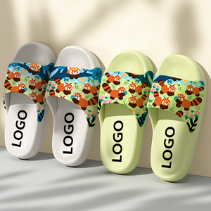 Nueva moda Casual <span class=keywords><strong>Panda</strong></span> rojo tendencia baño mujeres personalidad playa sandalias delicadas diapositivas zapatillas - Product Image 6