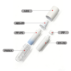 Nhựa kem sang trọng mỹ phẩm chăm sóc da bọt rỗng lotion không có không khí bơm phun chai - Product Image 3