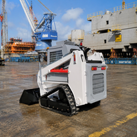Harga Pabrik Mini Skid Steer Loader Aksesoris Penyapu Magnetik dan Bucket Salju