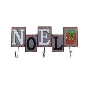 عيد الميلاد خشبية "نويل" إلكتروني شماعات الحلي ديكور عيد الميلاد