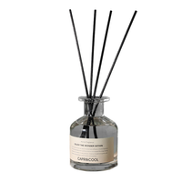 Diffuseur de roseaux givrés sans feu de haute qualité de 50ml Diffuseur d'arôme de bâtons de roseaux en rotin liquide personnalisé de longue durée