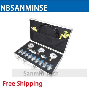 ชุดเกจวัดแรงดัน NBSANMINSE รุ่น SM16256 ชุดอุปกรณ์ไฮดรอลิกพร้อมข้อต่อหลายแบบสำหรับการทดสอบ - Product Image 2