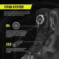 Usine Oem Odm Bottes tactiques personnalisées en cuir pleine fleur avec système de laçage Boa pour hommes