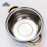 ROYAL LOUIS Ensemble de 12 casseroles très vendues en acier inoxydable avec peinture en aérosol multicolore Batterie de cuisine Marmite en stock Ustensiles de cuisine