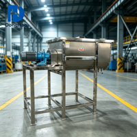Mélangeur à ruban horizontal en acier inoxydable industriel 100L, machine de mélange de poudre sèche de qualité alimentaire pour la transformation de la farine et des produits chimiques