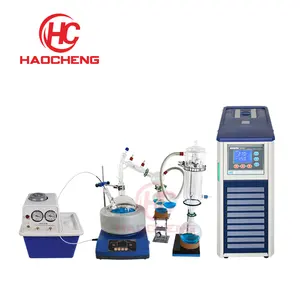 Haocheng Kit de système de Distillation sous vide, équipement de laboratoire en verre 2l 5l 10l 20l Distillation à court chemin