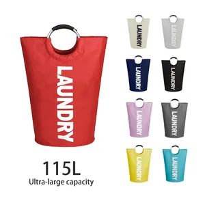 ODM OEM Colores Gran capacidad Plegable Portátil Almacenamiento de ropa sucia Impermeable Lavado Cesta de lavandería Bolsa para Baño