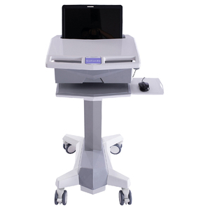 Carro de ordenador portátil ajustable Carro de ordenador portátil médico profesional Carro de ordenador portátil rodante móvil para aplicaciones sanitarias - Product Image 3