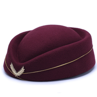 Ecowalson azafata señora gorra boina sombrero recepción ceremonial sombreros Snare Drum B británico puesta en escena sombrero