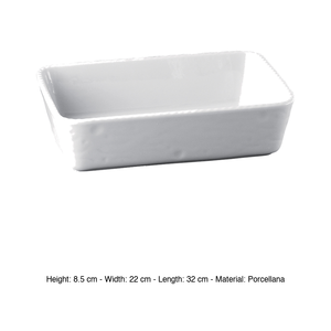 Bandeja para hornear MPS de porcelana gastro, 32 x 22 x 8.5 h cm, suministros para catering, venta al por mayor, suministros para restaurantes - Product Image 3