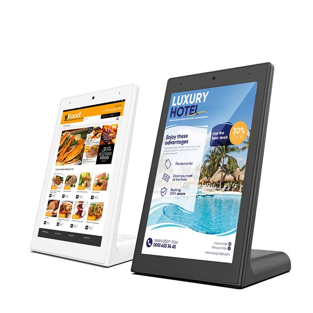 MWE Ready Ship 10.1 Inch L-Style All One Desktop Android Tablet 10-Point Touch 1GB RAM Restaurant Shop Menu Display Table Top