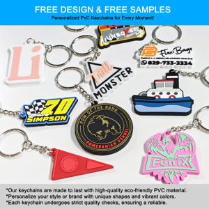 OEM Manufacturer's Custom Logo 2D 3D PVC <b>Keychain</b> Cute Rubber <b>Anime</b> Keyring for Carabiners & Promotions - Product Image 6