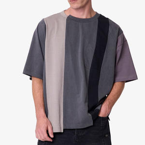 T-shirt surdimensionné personnalisé, t-shirts pour hommes, t-shirt multi-panneaux de créateur pour hommes - Product Image 6