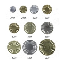 WANBEI 209D Couvercle en fer blanc et TFS de qualité alimentaire avec fermeture lisse et impression UV personnalisable pour boîtes de conserve de produits secs et de boissons