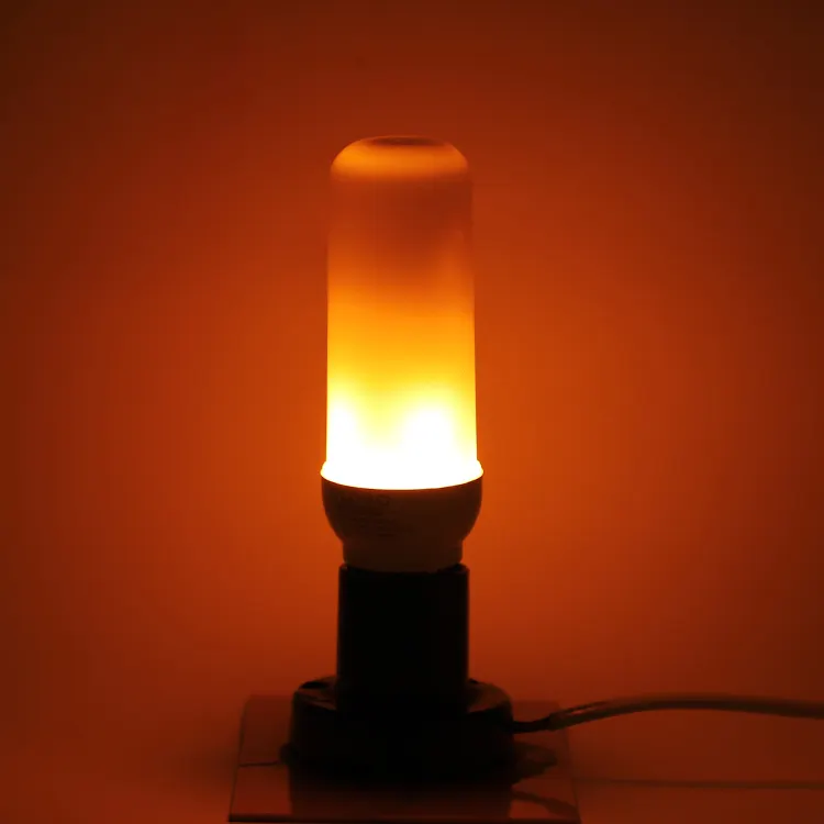 Праздничная Светодиодная лампа с эффектом пламени, 1600K, ПК, 3 Вт, 4 Вт, 5 Вт, цоколь e27, e14, декоративная лампа с эффектом огня