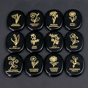 <span class=keywords><strong>Pierre</strong></span> <span class=keywords><strong>de</strong></span> méditation ovale sculptée en or gravé, 45 mm, en <span class=keywords><strong>pierre</strong></span> naturelle, motif fleur <span class=keywords><strong>du</strong></span> <span class=keywords><strong>mois</strong></span> <span class=keywords><strong>de</strong></span> naissance, pour <span class=keywords><strong>la</strong></span> guérison, <span class=keywords><strong>la</strong></span> méditation et le soulagement <span class=keywords><strong>de</strong></span> l'anxiété, cadeau - Product Image 5