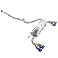 Système d'échappement Catback poli ou bleu brûlé avec quatre sorties pour Hyundai Genesis 2009-2014