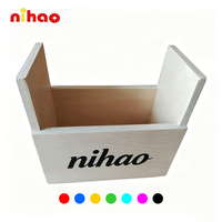 Distributeur de serviettes en bois NIHAO FSC, écologique, fournitures de restaurant, logo personnalisé, vente en gros B2B