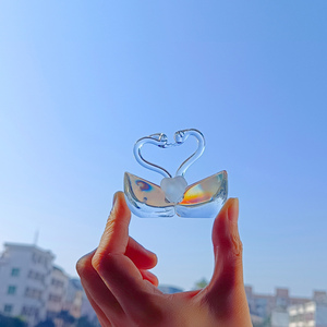 En gros <span class=keywords><strong>Cristal</strong></span> Rose Animal Figurine Verre Fruit Statue Ornements De Bureau Artisanat pour La Maison Décorations Animales de <span class=keywords><strong>cristal</strong></span> - Product Image 6