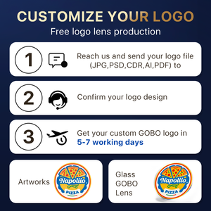 Proyector de Logotipos Impermeable de 100W, Lámpara de Proyección Estática Personalizada, Luz LED Comercial para Publicidad, Proyector de Logotipos HP-300out-still - Product Image 6