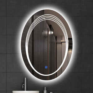 Espejo de Baño LED Inteligente con Retroiluminación Lunar y Antivaho, Diseño Circular Personalizado 2026, <span class=keywords><strong>para</strong></span> Hoteles, Gimnasios y Apartamentos - Product Image 4