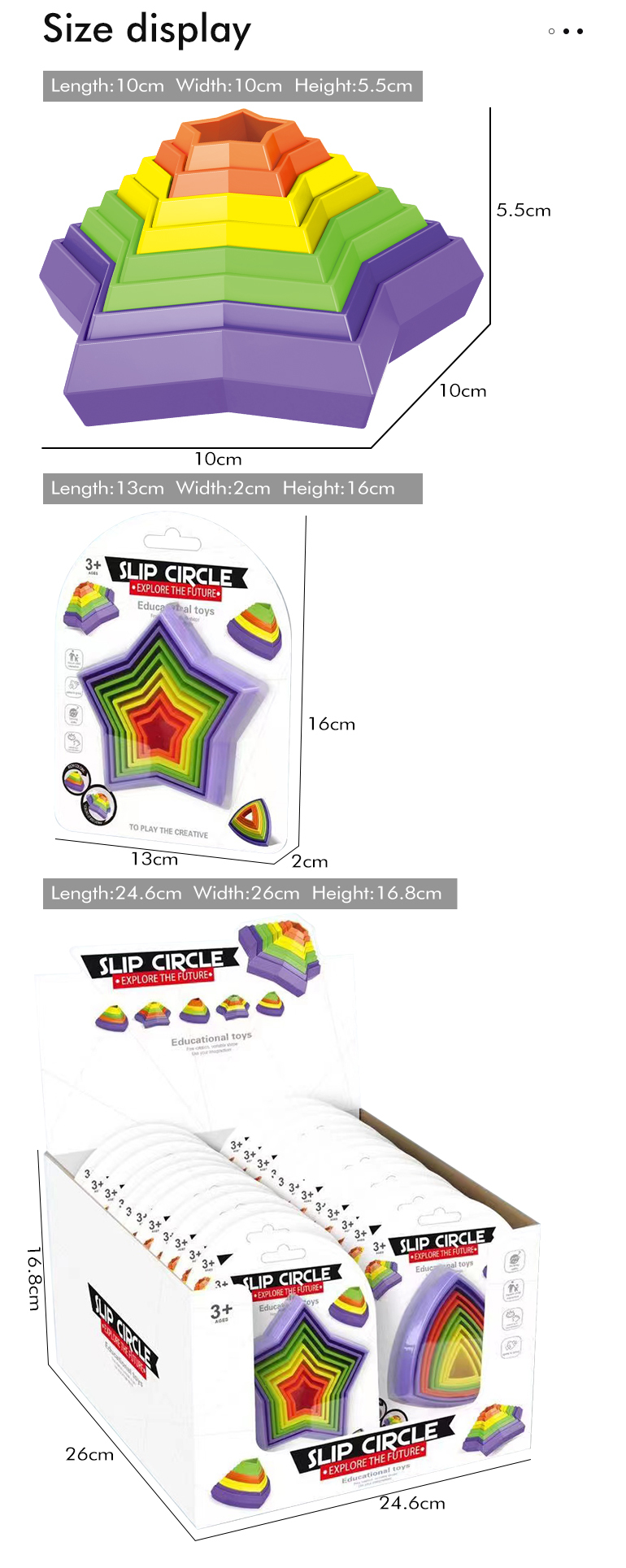 Fidget Jouet hexagonal pour soulager le stress - Impression 3D magique stéréoscopique - Pour jeux sensoriels lors de fêtes et de stress