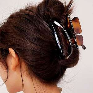 Vente en gros de pinces à cheveux papillon en plastique de 11 cm, style coréen, accessoires de mode, grandes pinces à cheveux en plastique pour femmes - Product Image 4