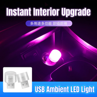 Großhandel 2026 Neue Mini Plug-and-Play Mehrfarbige RGB LED Auto-Innenraumbeleuchtung Dekorative Ambiente-Lampe