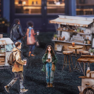 15 unids/pack serie Coffee Bazaar pegatinas decorativas café paisajismo tema manual Material para decoración del hogar - Product Image 2