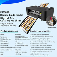 Máquina de Corte Automática MYCUT FS350DC con Alimentación Ultra Automática, Servomotor, Cortadora de Láminas y Adhesivos, Plotter, Máquina de Troquelado Digital CCD